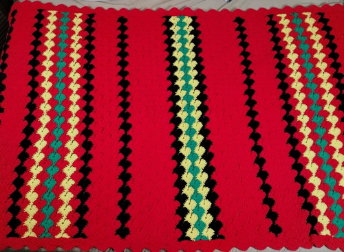 Coperta all uncinetto - all'uncinetto, afgano