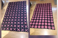 Vintage Nero/Rosa Caldo Granny