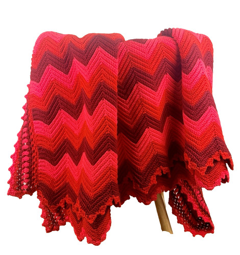 Coperta fatta mano rosso - coperta,