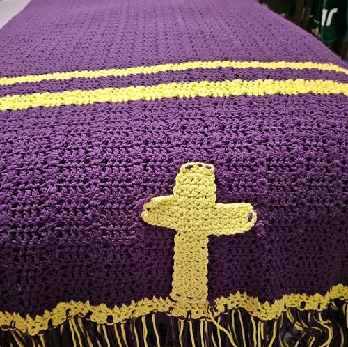 Lancio afgano vintage viola