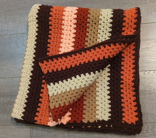 Coperta vintage all uncinetto - vintage, all'uncinetto