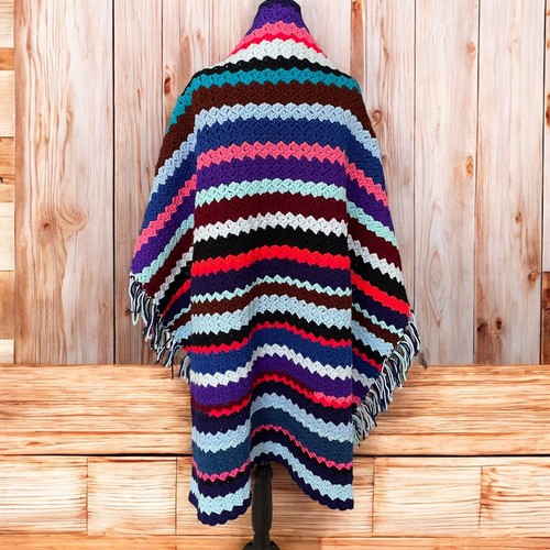 Copriletto afgano multicolore