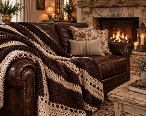Coperta vintage fatta mano - a,