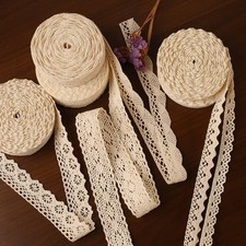 Bordo in pizzo di cotone circa