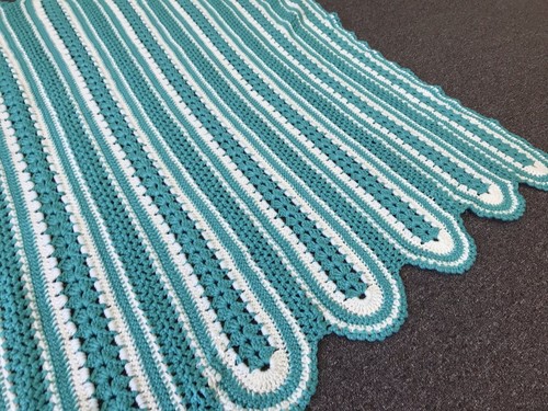 Coperta afgana vintage - coperta, blu