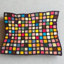 Coperta quadrata vintage fatta