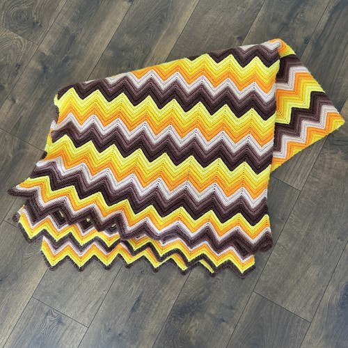 Coperta zigzag vintage - , fatta
