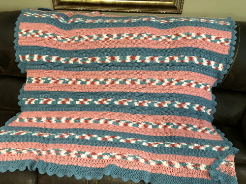 Vintage coperta fatta - fatta, mano